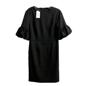 Donna Morgan Princess Blue Puffy Sleeve Mini Dress Size 8 NWT   $110